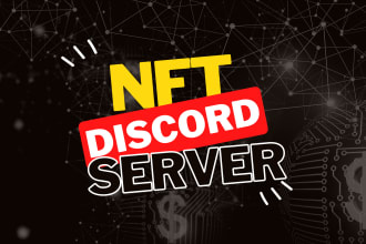 create and set up nft discord server