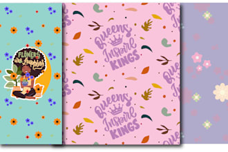 create vector seamless pattern and gift wraps designs