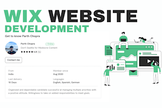 wix website design, wix web redesign for ecommerce and portfolio website