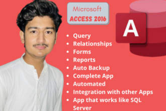 do any project on microsoft access database