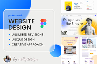 design professional website design in figma