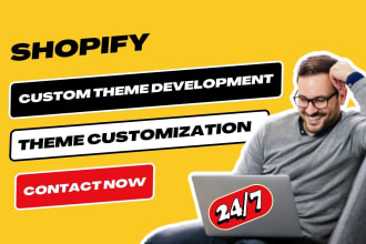 customize shopify website design, shopify bug fix, custom code