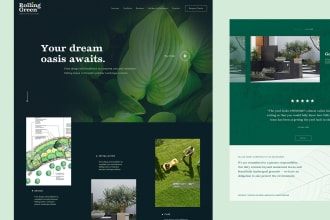 design a gardening, landscaping, lawn care website