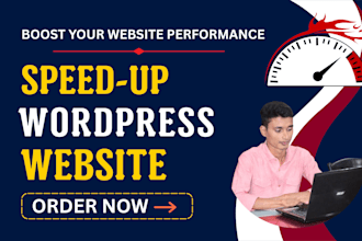 increase website speed and optimization of the wordpress website