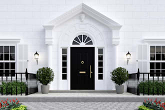 do 3d house exterior rendering