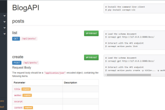 do web API using python django rest framework