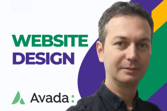 design website with avada theme
