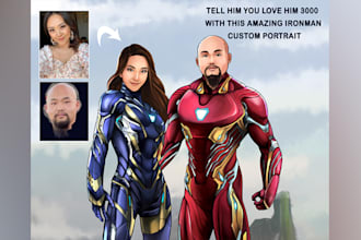 draw you as superhero