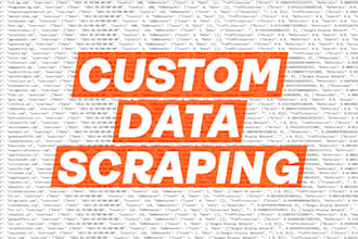 custom data mining and web api scraping