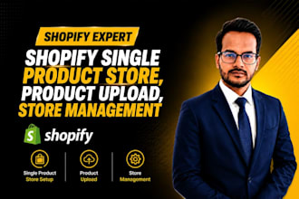 create a single product store, product upload, store management