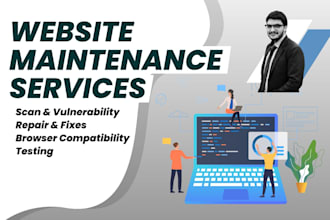 manage website maintenance, backups, security and updates