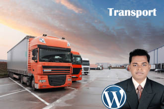 build courier, cargo, transport, trucking, logistics website