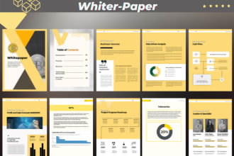 write and design defi, nft, ico white paper, crypto white paper design