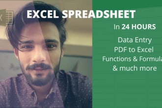 do your excel spreadsheet and google sheet projects, vba, formula, functions