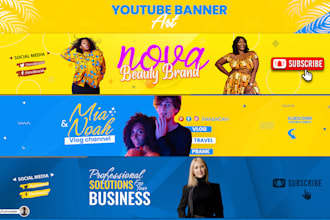design an outstanding youtube banner