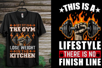 do gym fitness workout sports logo and t shirt design