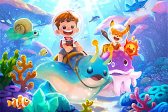 illustrate a childrens book, picture book, or storybook