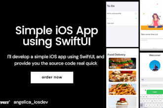 develop a simple ios app using swiftui