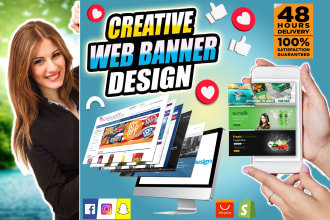 do shopify banner, web banner, product banner design
