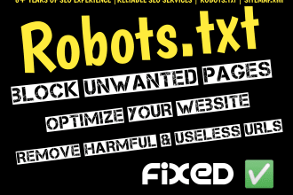 create a robots txt file for any site and will optimize it for SEO