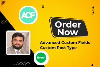 create cpt , acf field dynamic content wordpress website