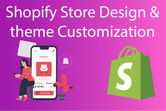 design professional shopify dropshipping store or shopify store