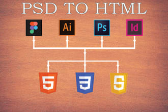 change PSD to HTML
