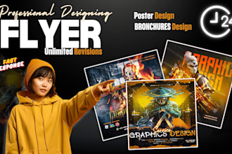 design a professional all kinds of flyers and posts