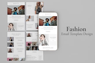 design mailchimp and klaviyo email template or newsletter