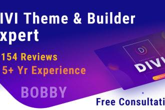 be your divi theme  website developer