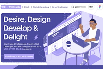 build wix website, design, wix redesign, figma to wix studio website development