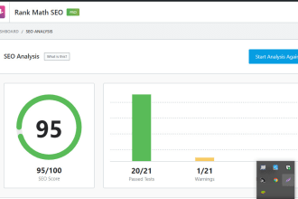 setup your rank math SEO plugin with 95 score