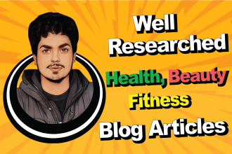 write health and lifestyle blog post or beauty article