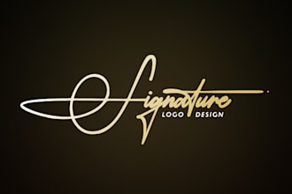 create your custom, minimal and elegant signature logo