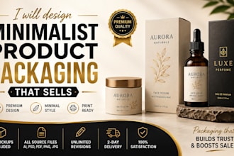 design minimalist product packaging that sells