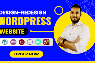 do wordpress website design, development or redesign using elementor