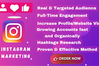 do instagram organic growth for  instagram marketing