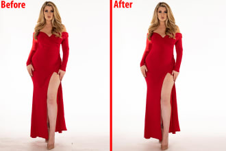 do wrinkle remove , model retouching ,face swap in photoshop