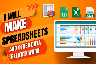 make spreadsheets, balance sheets and do research