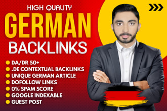 create permanent SEO dofollow german guest post backlink on high quality da site