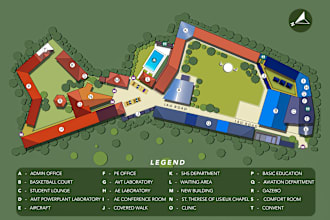do architectural site plan, landscape, plot plan photoshop