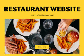 build food website, restaurant website, bakery website with food ordering system