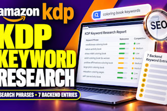 research amazon KDP keywords and categories for your book