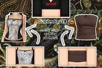 make 1 to 4 detailed custom roblox clothes