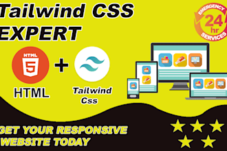 do professional HTML and tailwindcss development