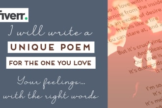 write a unique romantic love poem