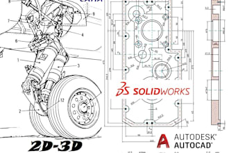 provide 2d drawings 3d cad designs and cnc programing