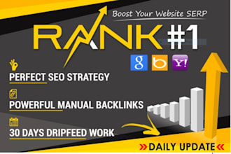 rank your website on google, 30 days SEO backlinks manually