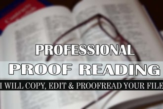 proofread, edit, or rewrite documents