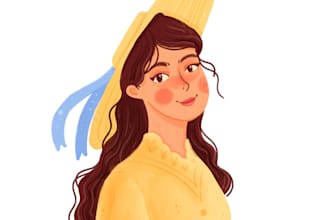 create aesthetic illustrations for a personal commission